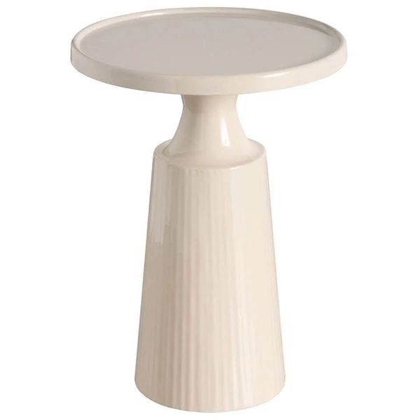 Table d'Extremite Ronde Clairiere, Taupe