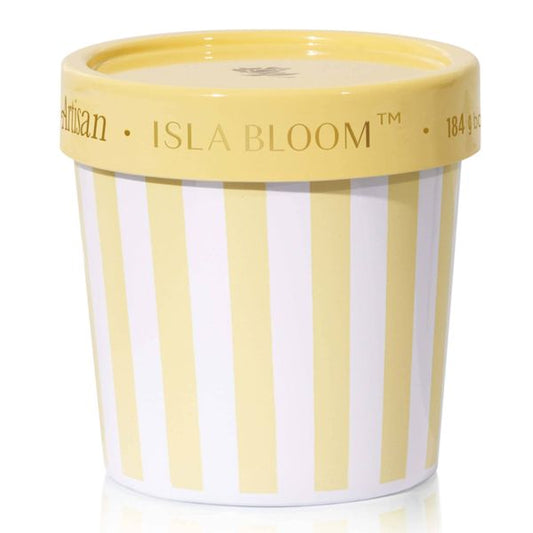 Bougie Fleur d'?le Capri Bleu, Pot Glace Cafe Artisan