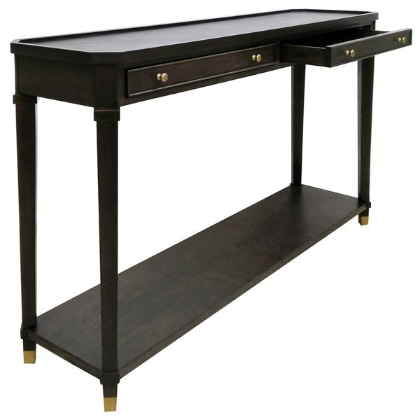 Console Carrington, Marron Fonce
