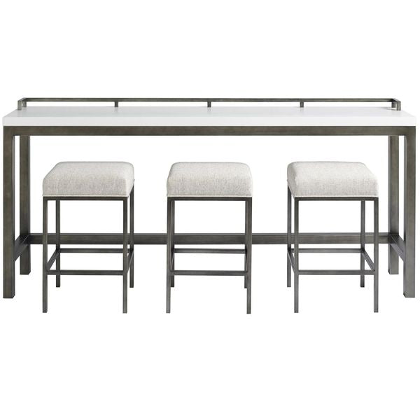 Console Essence avec Tabourets, Meringue